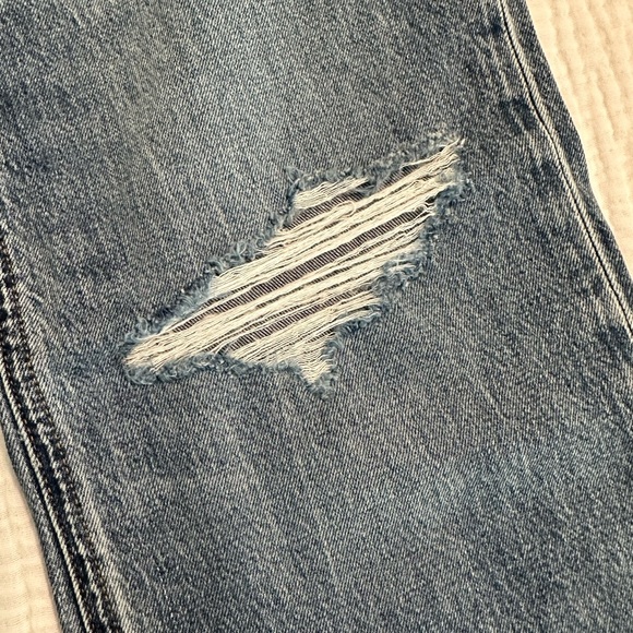 HUDSON Jeans womens Rosie Golden Destructed High-Rise Wide Leg Jean, 23 - Picture 11 of 16